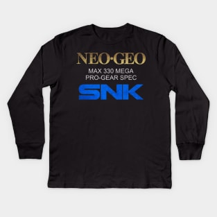 Neo Geo Pro Gear Spec Gold Retro Design Kids Long Sleeve T-Shirt